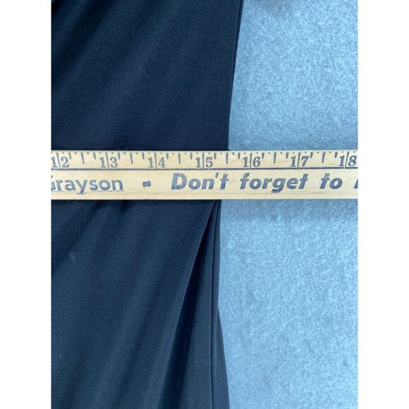 Laundry by Shelli Segal Dress Womens Sz 12‎ Black One Shoulder Midi Cocktail - Picture 5 of 12